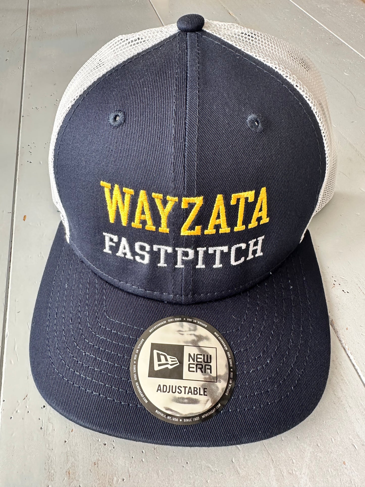 PWYSA - Navy/White mesh snapback hat