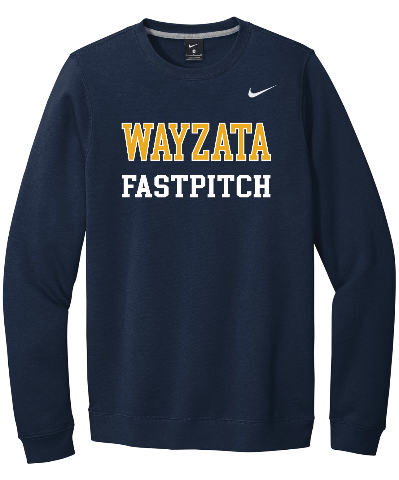 Pre Order - PWYSA - Adult Navy Crew neck Sweatshirt - Twill Embroidery
