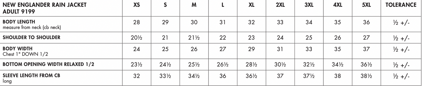 PWYSA - Adult Rain Jacket