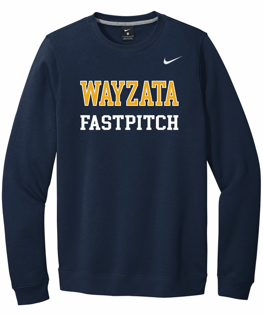 Coach - PWYSA - Adult Navy Crew neck Sweatshirt - Twill Embroidery