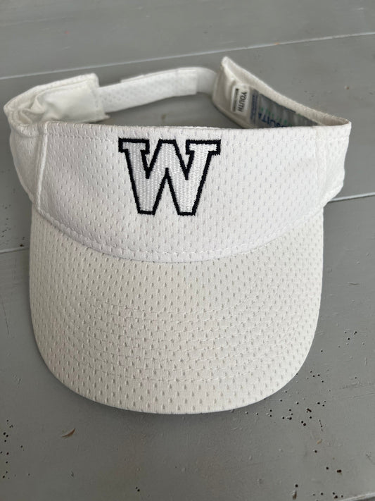 PWYSA - Adult White Visor